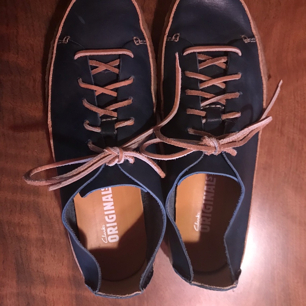 Blue leather Clarke’s great condition